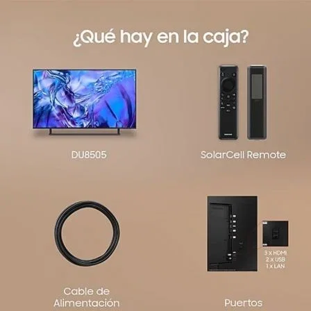 Samsung TU55DU8505 Televisor Crystal UHD 55 pulgadas 4K Smart TV 2024